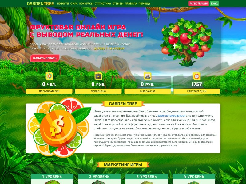 Скрипт игры Garden Tree